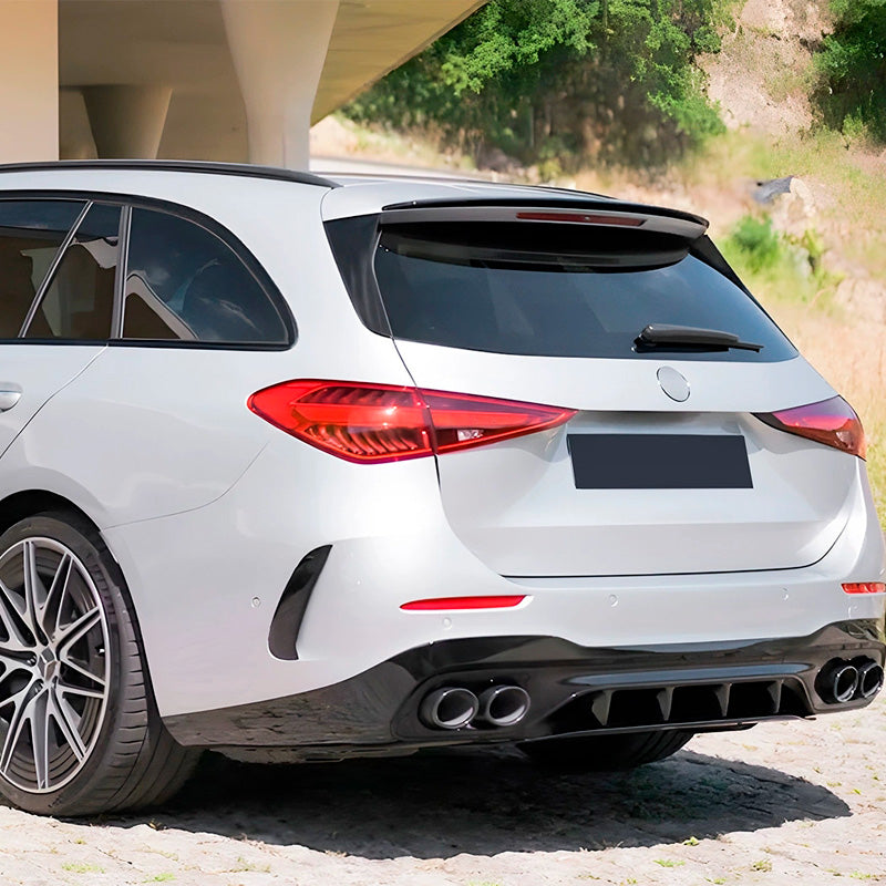 AutoStyle, Tagspoiler, Blank Sort, passer til Mercedes C-Class W206 Kombi (2021-)