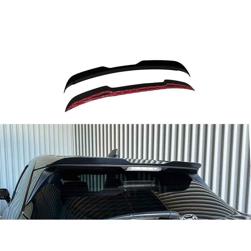 Motordrome, Tagspoiler (Spoiler Cap), ABS Gloss sort, Passer til Toyota Yaris Cross 2020-