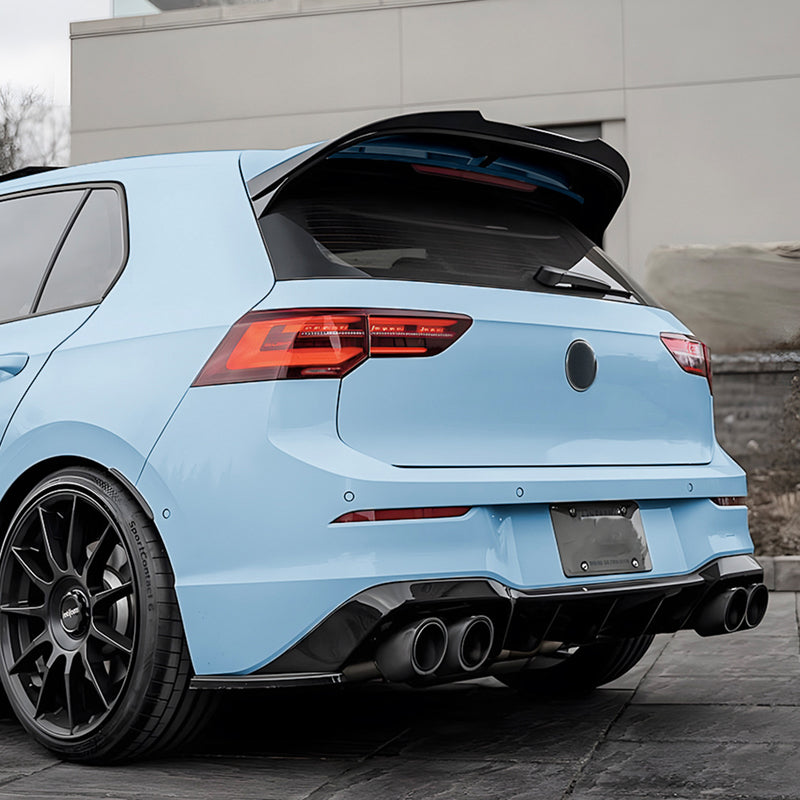 AutoStyle, Tagspoiler, Blank Sort, passer til Volkswagen Golf VIII HB 3/5-dørs Clubsport/GTi R (2020-)