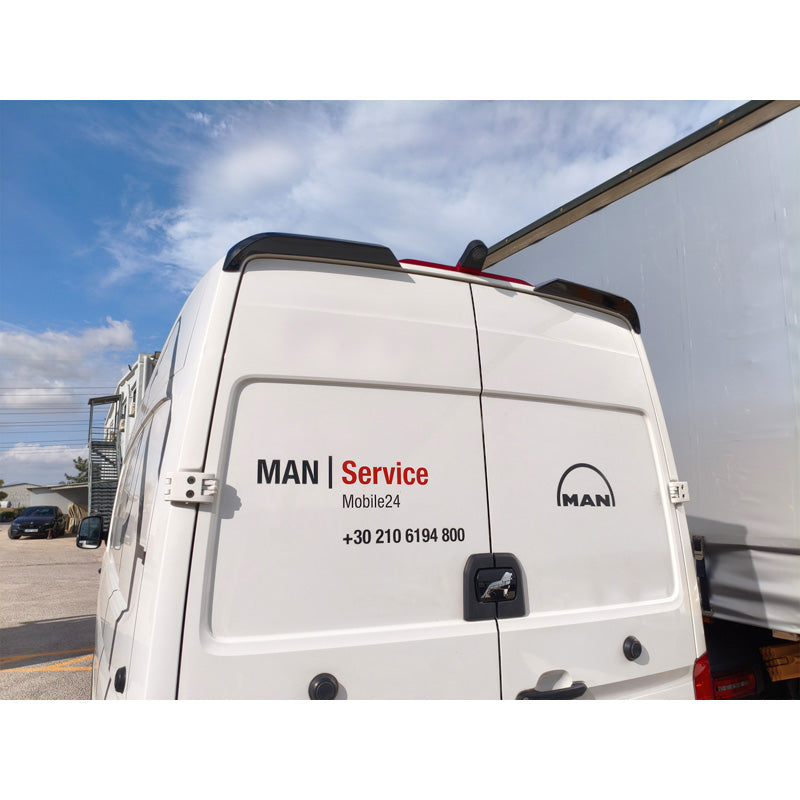 Motordrome, Tagspoiler, Polyurethan, passer til Volkswagen Crafter II (H2) (2016-) & MAN TGE (H2) (2017-)