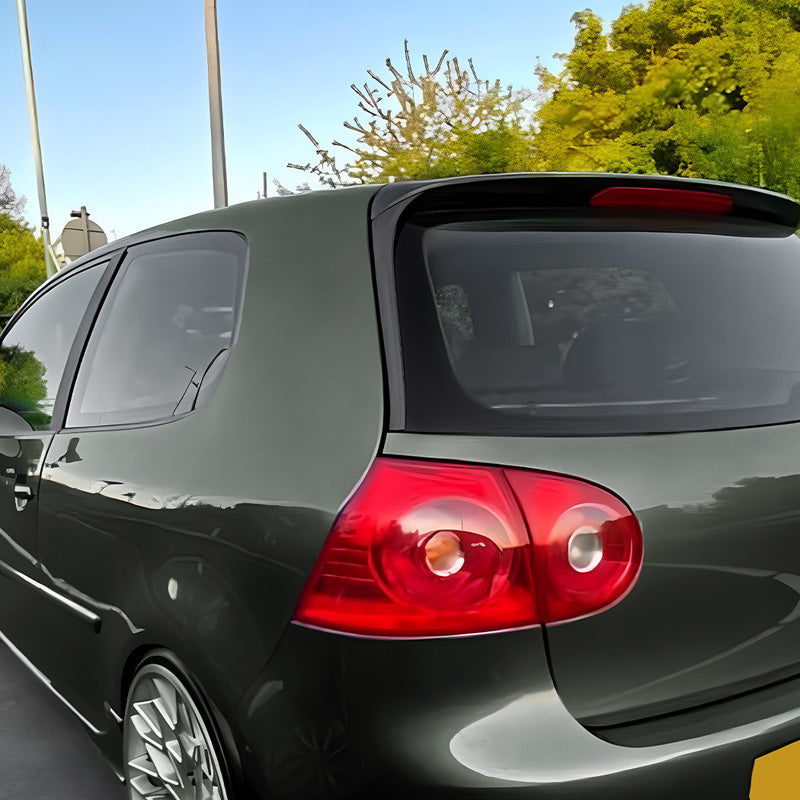 AutoStyle, Bagspoilere til bagrude, Blank sort, selvklæbende, passer til Volkswagen Golf V HB (2003-2008)