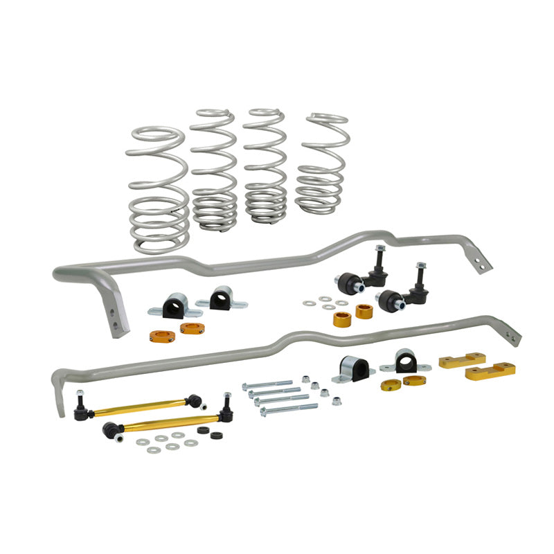 Whiteline, Grip Series 1 Stabiliser Bar and Lowering Spring Vehicle Kit, passer til Audi A3 Cabrio/Sedan/Sportback Quattro / Volkswagen Golf VII 4motion 2012-