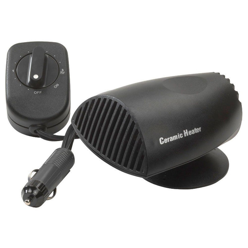 AutoStyle, Keramisk Bilvarmer med Timer - 12V 200W - 12,5x10,5x9cm